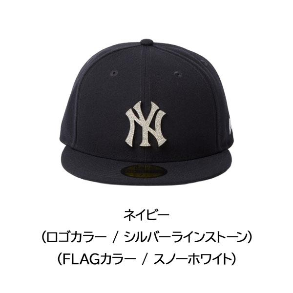 ニューエラ キャップ NEW ERA 5950 ラインストーン バッジロゴ ニューヨーク・ヤンキース ネイビー 帽子 | X-girl | 11
