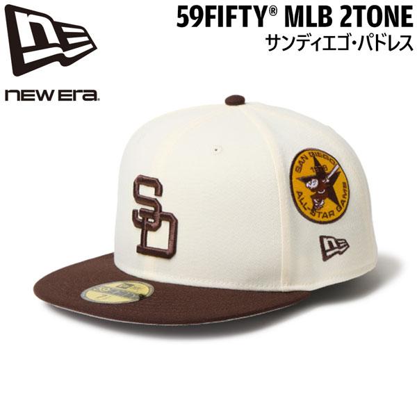 ニューエラ キャップ NEW ERA 5950 MLB 2トーン サンディエゴ・パドレス ワインコルク/バーントウッド ポリエステル 帽子 | NEW ERA