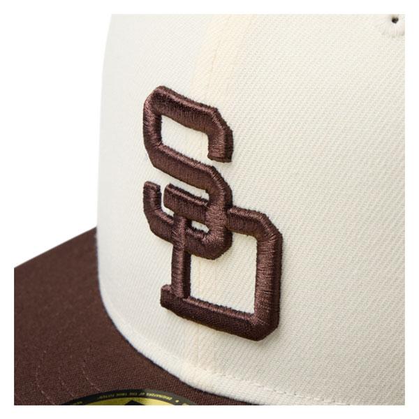 ニューエラ キャップ NEW ERA 5950 MLB 2トーン サンディエゴ・パドレス ワインコルク/バーントウッド ポリエステル 帽子 | NEW ERA | 14