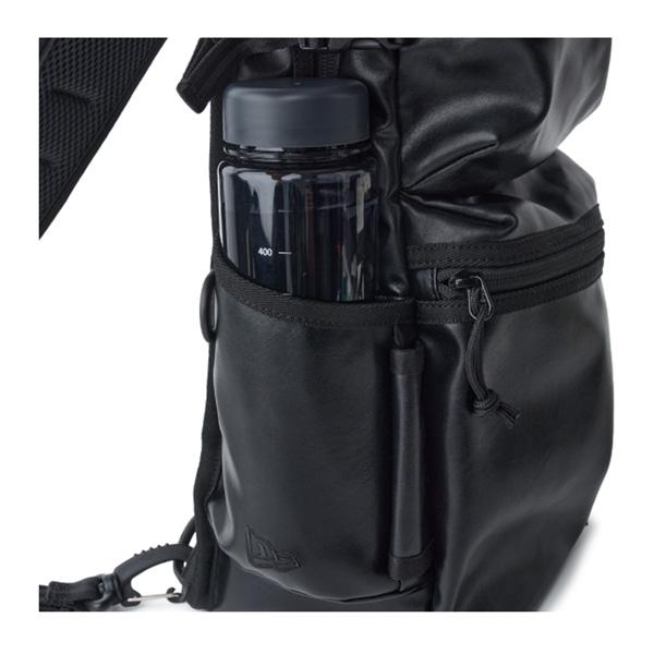 ニューエラ ボディバッグ NEW ERA シングル バッグ LAETHER ブラック 約12L 合成皮革 | NEW ERA | 12