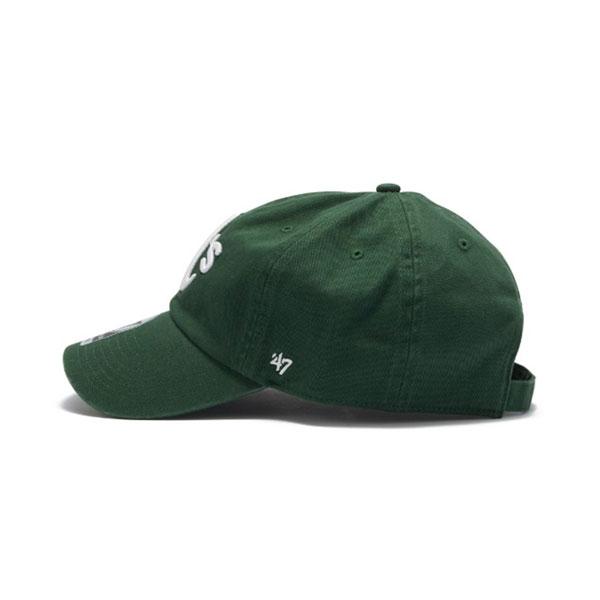 47ブランド キャップ 47Brand MLB HERITAGE SIDE CLEAN UP 星条旗 オークランド・アスレチックス ダークグリーン 帽子 | 47 | 04