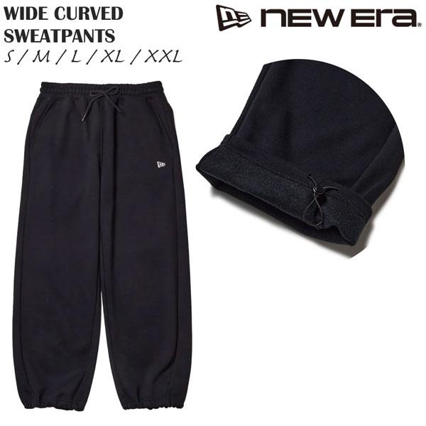 ニューエラ ワイド スウェットパンツ NEW ERA WIDE CURVED SWEATパンツ ブラック 綿 ポリエステル | NEW ERA | 06