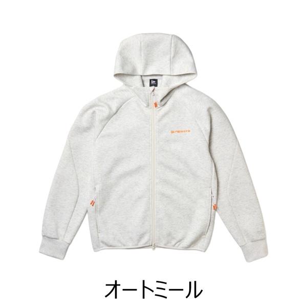 ニューエラ ゴルフ ウェア NEW ERA GOLF テックスウェット フルジップ フーディ エンボス加工 オートミール ポリエステル/綿 | NEW ERA | 02