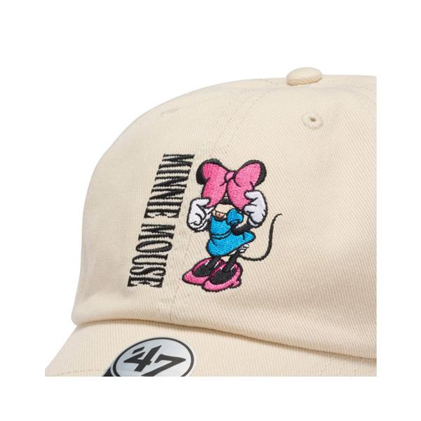47ブランド キャップ ディズニー 47Brand CLEAN UP ミニーマウス ナチュラル 帽子 綿 | 47 | 06