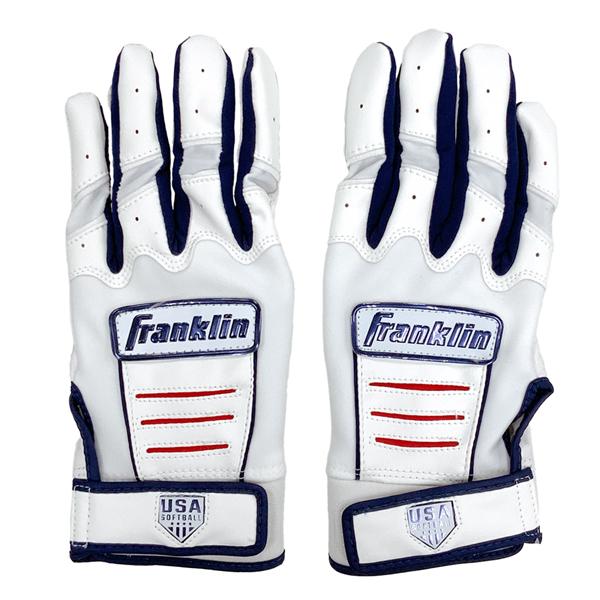 フランクリン 野球 バッティング手袋 一般用 Franklin CFX FP 両手用 20710 ホワイトネイビーレッド メール便配送 | フランクリン | 05