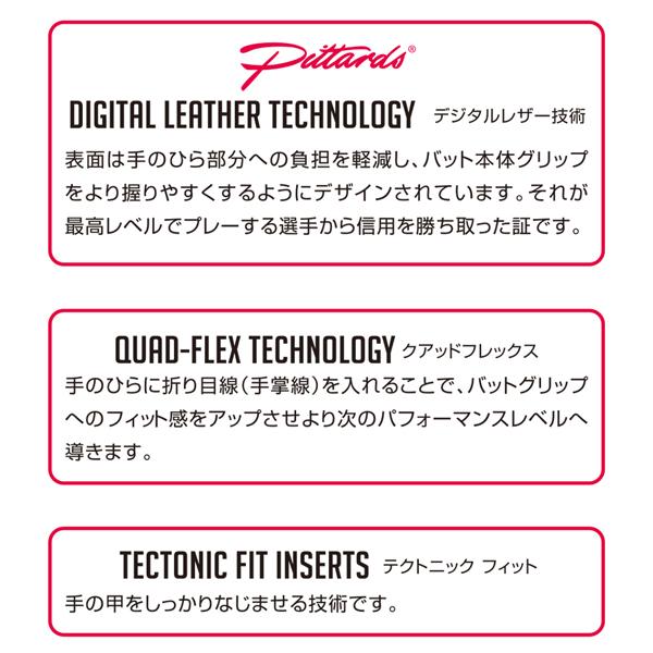 フランクリン ソフトボール 野球 バッティング手袋 一般用 Franklin CFX FP 両手用 20711 ホワイトシルバー メール便配送 | フランクリン | 07