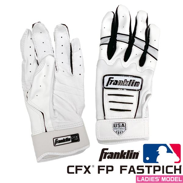 フランクリン ソフトボール 野球 バッティング手袋 一般用 Franklin CFX FP 両手用 20712 ホワイトブラック メール便配送 | フランクリン | 04