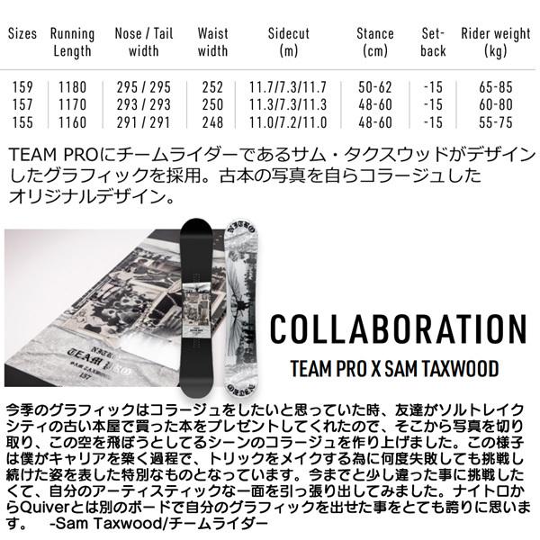 ⭐公式品⭐ スノーボード 板 22-23 NITRO ナイトロ TEAM PRO SAM TAXWOOD チームプロサムテックスウッド 22-23-BO-NTR 【TMF6785453771】(24288円)