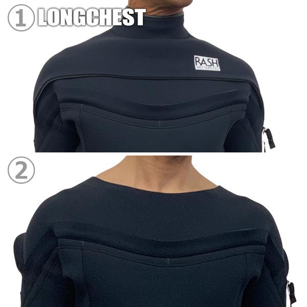 ウエットスーツ フルスーツ 24 RASH ラッシュ DZ LIMITED LONGCHEST ZIP ハイストレッチジャージ 3.5mm ロングチェスト 国産｜move｜07