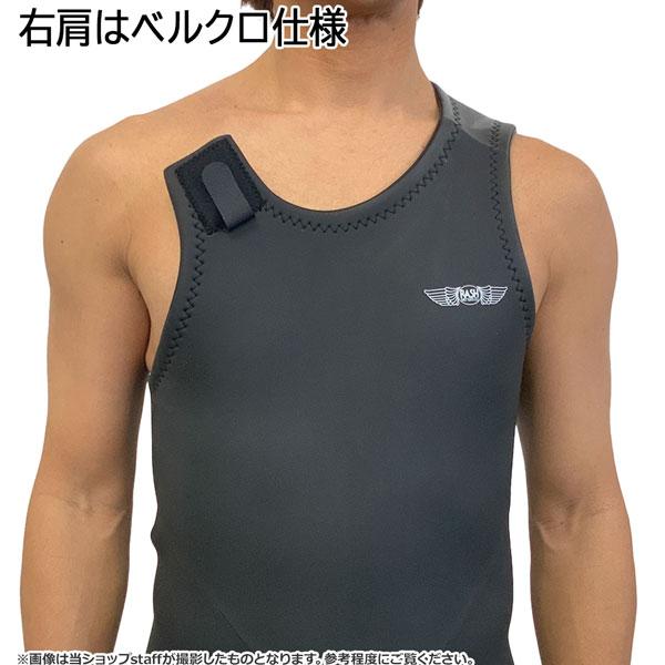 RASH ウェットスーツ　ショートジョン　右肩ベルクロ仕様 ハイストレッチ　ML RASH ウェットスーツ ショートジョン 右肩ベルクロ仕様 ハイ