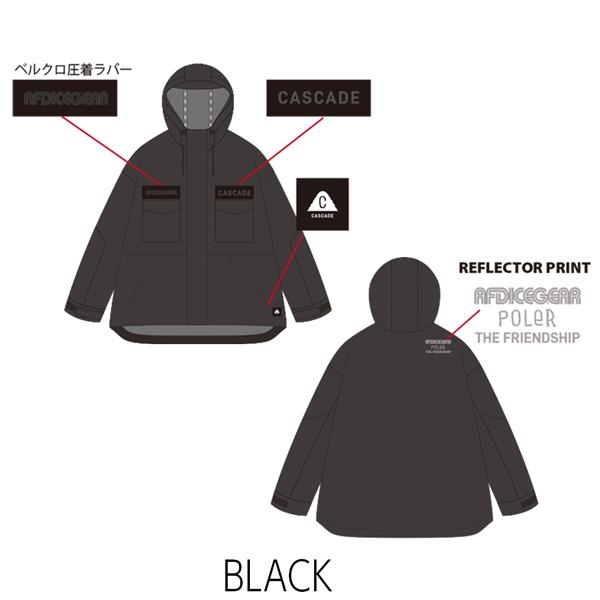 予約 26-27 POLER ポーラー AFD×POLER 3.0L M65 STORM PROOF JACKET エーエフディー M65ストームプルーフ ジャケット 26-27-JK-PLR | POLeR | 02