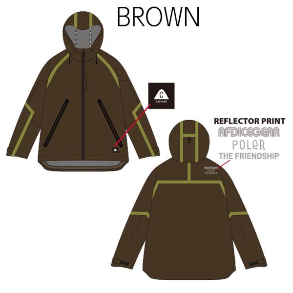 予約 26-27 POLER ポーラー AFD×POLER 3.0L SEAM TAPE STORM PROOF JACKET シームテープ ストームプルーフ ジャケット 正規品 26-27-JK-PLR | POLeR | 02