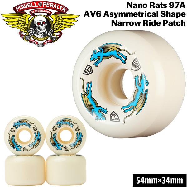 ウィール パウエルペラルタ POWELL PERALTA DRAGON FORMULA NANO RAT 54 x 34mm 97A AV6 4個セット ドラゴンフォーミュラー | ブランド登録なし | 01