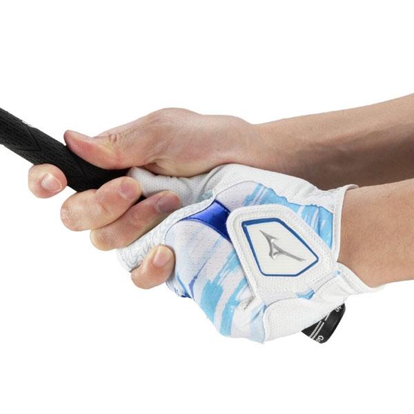 ミズノ ゴルフグローブ ダブルグリップ クール夏用 W-GRIP ホワイト 左手装着 ゴルフ メール便配送 | MIZUNO | 12