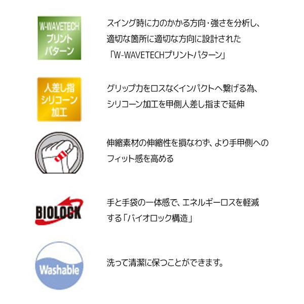 ミズノ ゴルフグローブ ダブルグリップ クール夏用 W-GRIP ホワイト 左手装着 ゴルフ メール便配送 | MIZUNO | 14