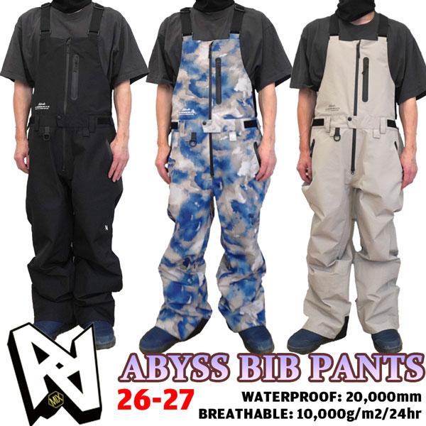 予約 26-27 AA HARDWEAR ABYSS BIB PANTS スノーボードウェア ビブパンツ ダブルエー エイビスビブパンツ グラトリ パーク 26-27-PT-AA | AA | 01