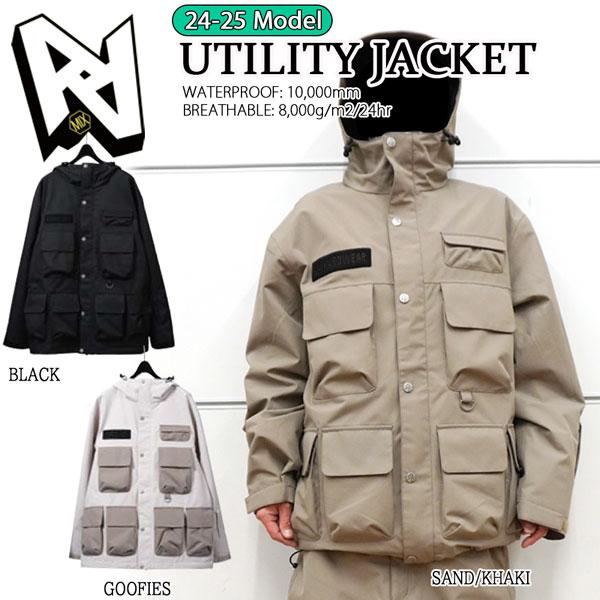 スノーボード ウェア 24-25 AA HARDWEAR ダブルエーハードウェア UTILITY JACKET ユーティリティジャケット 24-25-JK-AA | AA