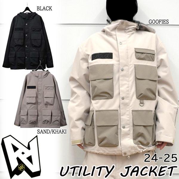 スノーボード ウェア 24-25 AA HARDWEAR ダブルエーハードウェア UTILITY JACKET ユーティリティジャケット 24-25-JK-AA | AA | 01
