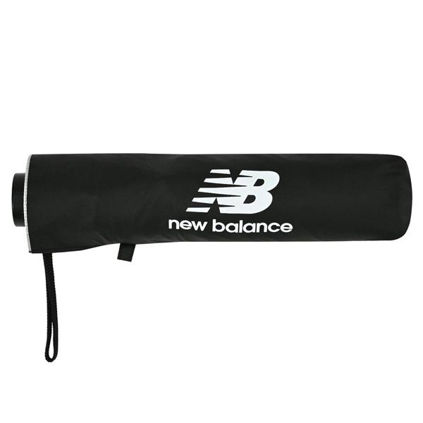 New balance ニューバランス 正規品 晴雨兼用 パラソル 全天候 UVカット アンブレラ 折り畳み 銀傘 日傘 雨傘 ACWVBPY ブラックホワイト BKW | New Balance | 06