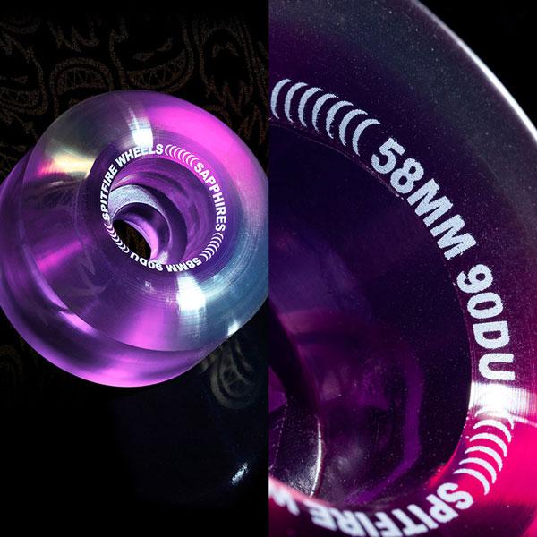 見つけた人ラッキー！ ウィール スピットファイア SPITFIRE SAPPHIRES 90DURO CUISERS 58mm CLEAR/PURPLE マーク・ゴンザレス