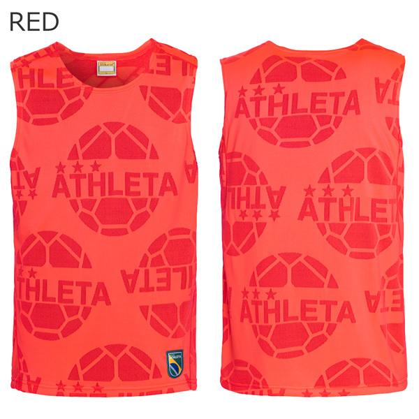 サッカーウェア アスレタ Athleta ついに再販開始 ジャガードメッシュ Ath 21ss フットサル ノースリーブシャツ メール便配送