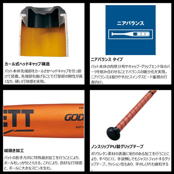 ゼット（ZETT） 野球 硬式 バットゴーダ 硬式アルミバット GODA-FZ740