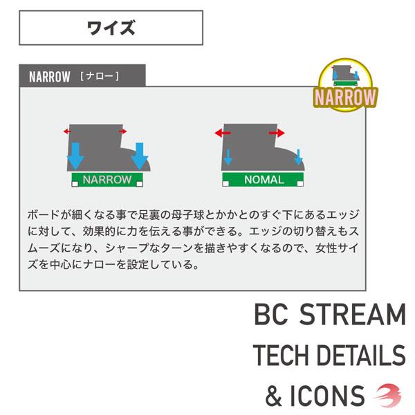 予約 24-25 BC STREAM ビーシーストリーム R-2 NARROW アールツーナロー 24-25-BO-BST ハンマーヘッド｜move｜06