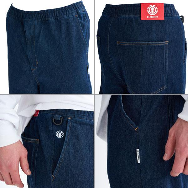 エレメント パンツ ELEMENT SHOD PANTS STD DENIM デニムパンツ ワイドシルエット BF022700 | ELEMENT | 06