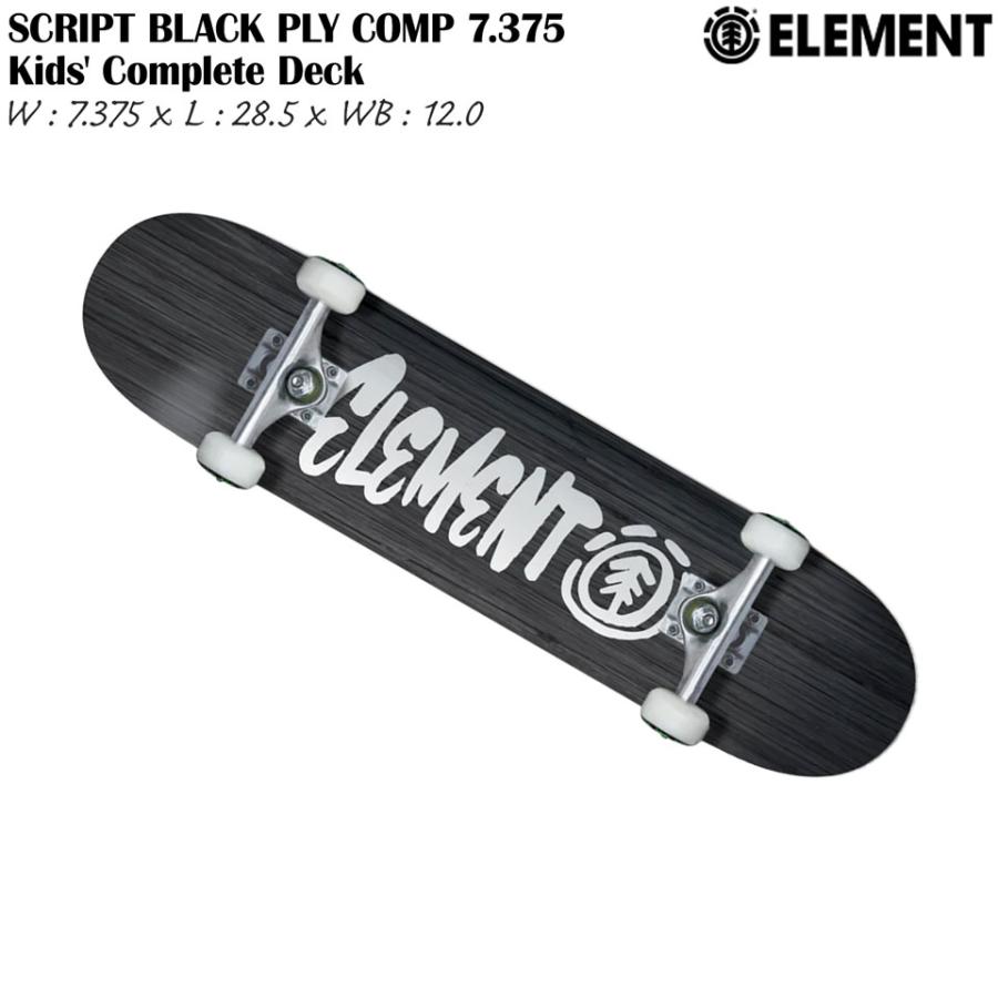ELEMENT（エレメント） スケボー ELEMENT SCRIPT BLACK PLY COMP 7.375