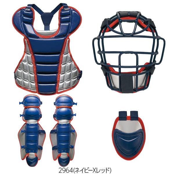 ゼット 硬式 防具セット キャッチャー ZETT 硬式キャッチャー防具4点セット 捕手用 専用ケース付き 日本製 SG基準対応 | ゼット | 05