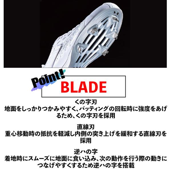 野球 スパイク 高校野球対応 デサント DESCENTE コウノエベルトスパイク2 白スパ 合成皮革 | DESCENTE | 09
