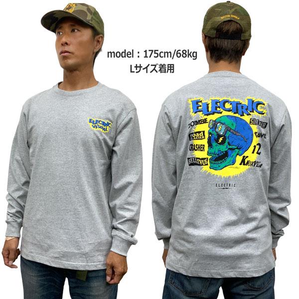 長袖Tシャツ エレクトリック ELECTRIC×HIROTTON SKULL L/S TEE 5.7oz生地 ヒロットン | ELECTRIC | 04