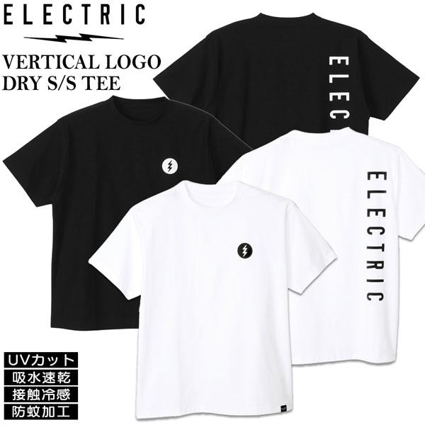 エレクトリック Tシャツ ELECTRIC VERTICAL LOGO DRY S/S TEE バーチカルロゴドライ Tシャツ UVカット 防蚊加工 吸水速乾 接触冷感 25SS メール便配送 | ELECTRIC