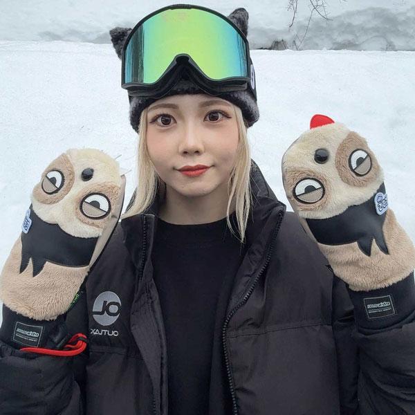 25-26 エビス ケモノちゃん EBS KEMONO CHAN スキー スノーボード 手袋