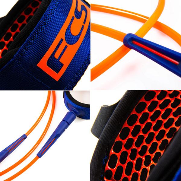 サーフィン リーシュコード FCS 6’ COMP 5.5mm ESSENTIAL LEASH 小波向け ショート用 エフシーエス | COMP | 34