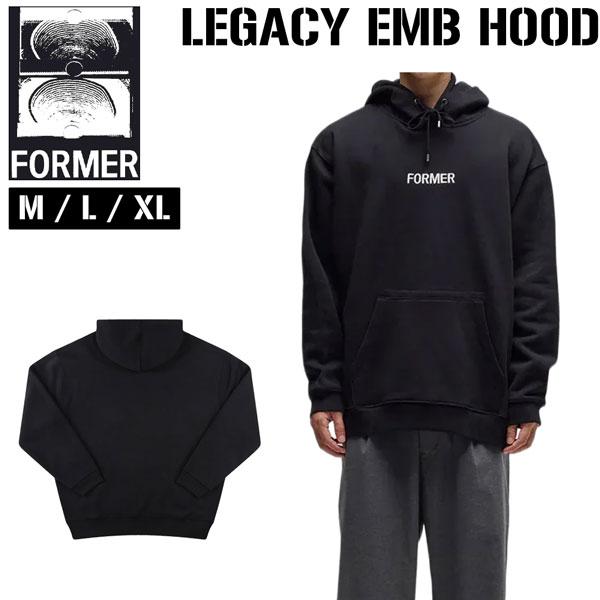 フォーマー パーカー FORMER LEGACY EMB HOOD BLACK FFL-26102 | ブランド登録なし