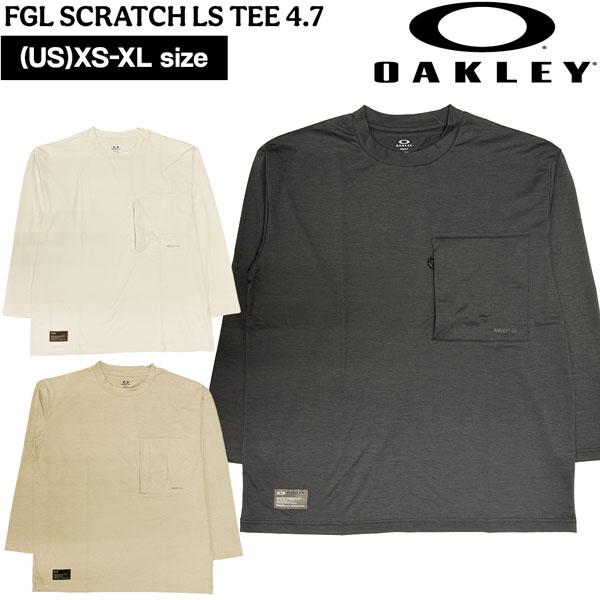 OAKLEY SCRATCH LS TEE 4.7 ブラック オークリー OAKLEY メンズ 長袖Tシャツ FGL SCRATCH LS TEE 4.7