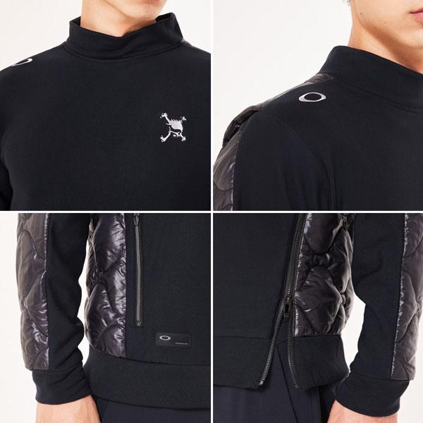 OAKLEY GOLF SKULL 防風 撥水 プルオーバージャケット黒 OAKLEY GOLF SKULL 防風 撥水 プルオーバージャケット黒