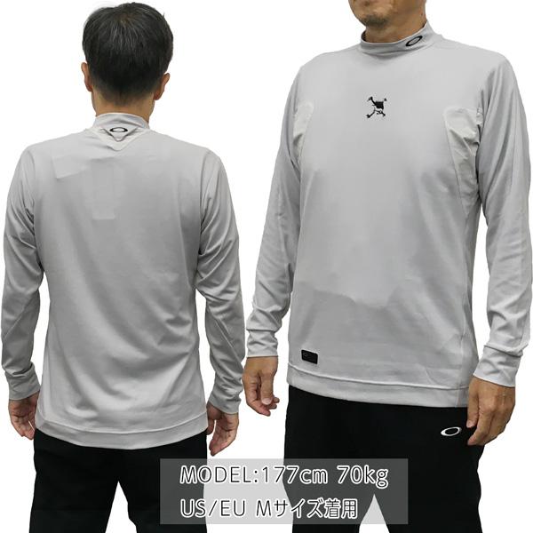 オークリー ゴルフウェア 長袖 モックシャツ SKULL THICKNESS LS MOCK メンズ 吸汗速乾 FOA408240 メール便配送 | OAKLEY | 09