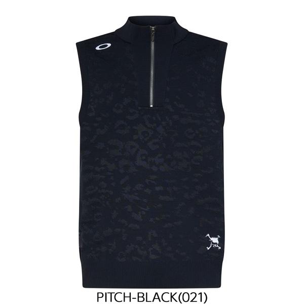 爆買 オークリー ゴルフ ウェア OAKLEY SKULL SPOTTED JACQUARD ハーフジップ ベスト GOLF | OAKLEY | 06