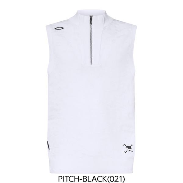 爆買 オークリー ゴルフ ウェア OAKLEY SKULL SPOTTED JACQUARD ハーフジップ ベスト GOLF | OAKLEY | 07