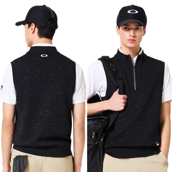 爆買 オークリー ゴルフ ウェア OAKLEY SKULL SPOTTED JACQUARD ハーフジップ ベスト GOLF | OAKLEY | 11