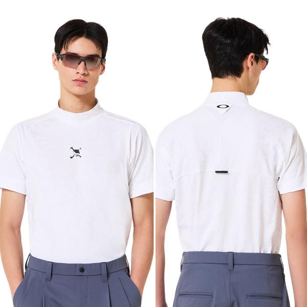 オークリー ゴルフ ウェア OAKLEY SKULL SPOTTED JACQUARD 半袖 モックネック シャツ GOLF メール便配送 | OAKLEY | 13