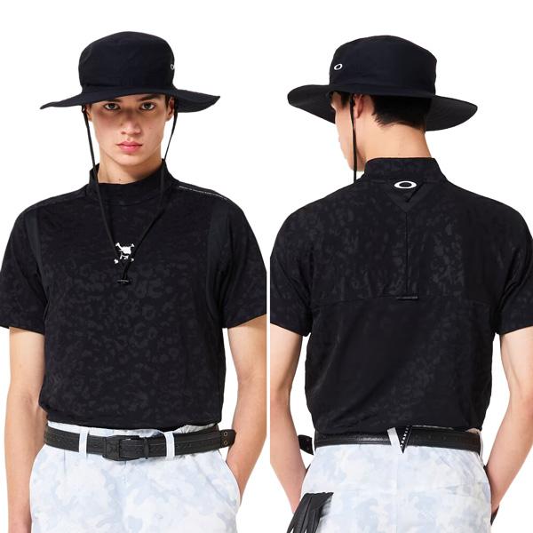 オークリー ゴルフ ウェア OAKLEY SKULL SPOTTED JACQUARD 半袖 モックネック シャツ GOLF メール便配送 | OAKLEY | 14