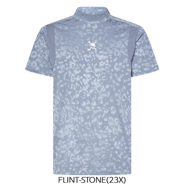 オークリー ゴルフ ウェア OAKLEY SKULL SPOTTED JACQUARD 半袖 モックネック シャツ GOLF メール便配送 | OAKLEY | 05