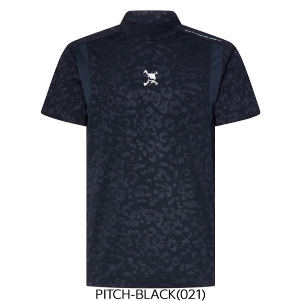 オークリー ゴルフ ウェア OAKLEY SKULL SPOTTED JACQUARD 半袖 モックネック シャツ GOLF メール便配送 | OAKLEY | 06