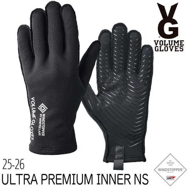 25-26 ボリュームグローブ ウルトラプレミアムインナー VOLUME GLOVE ULTRA PREMIUM INNER NS スノーボード 手袋 25-26-GR-VLM ブラック S M L |  | 02