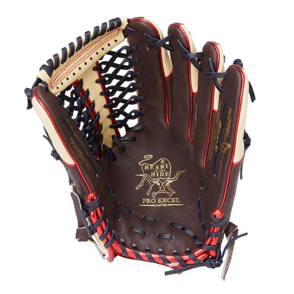 野球 軟式用 グローブ Rawlings ローリングス HOH プロエクセルウィザード カラーズ 外野手用 GR4HW2CB88MG｜move｜07