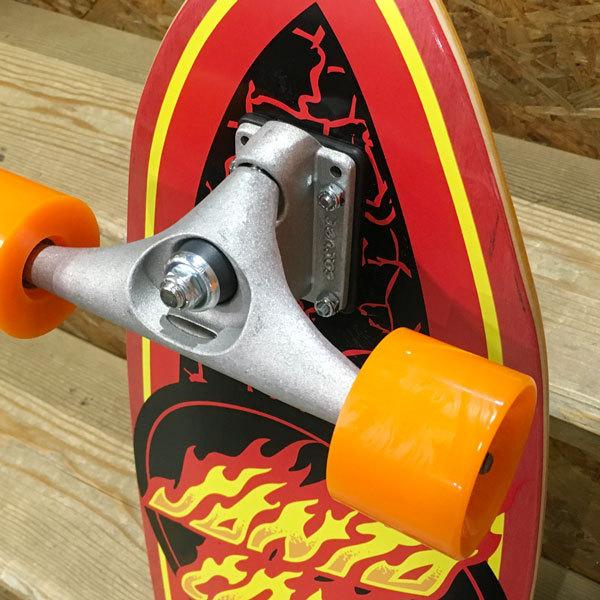 サーフスケート カーバー x サンタクルーズ SANTACRUZ x CARVER FLAME DOT SHARK 9.85×31.52 CARVER CX TRUCK/OJ HOT JUICE 60mm 78a｜move｜02