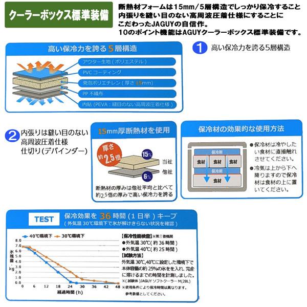 アウトドア クーラーバック ヤガイ JAGUY ソフトクーラーボックス Mサイズ 約20L ソフトクーラー 保冷 キャンプ | JAGUY | 01